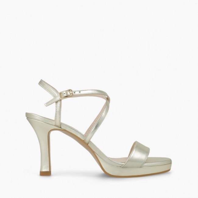 LODI MUJER SANDALIAS DORADAS LESERA