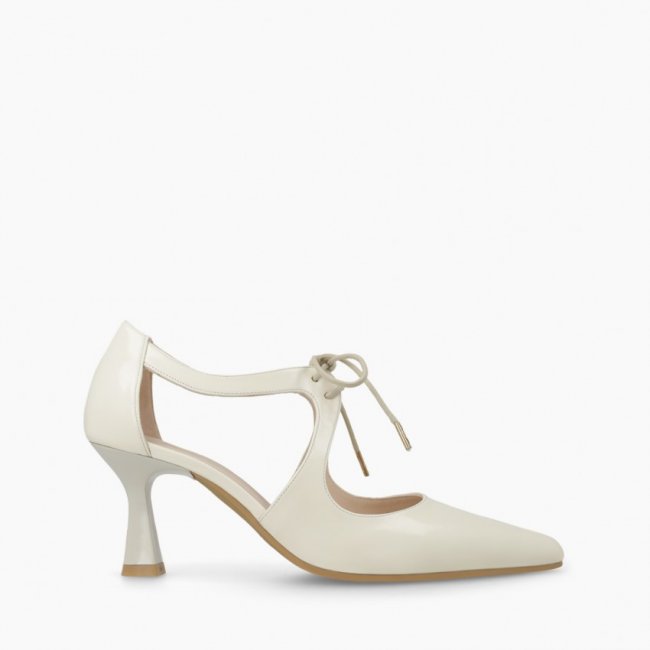 LODI MUJER ZAPATOS DE SALON BLANCOS GINOL-PI