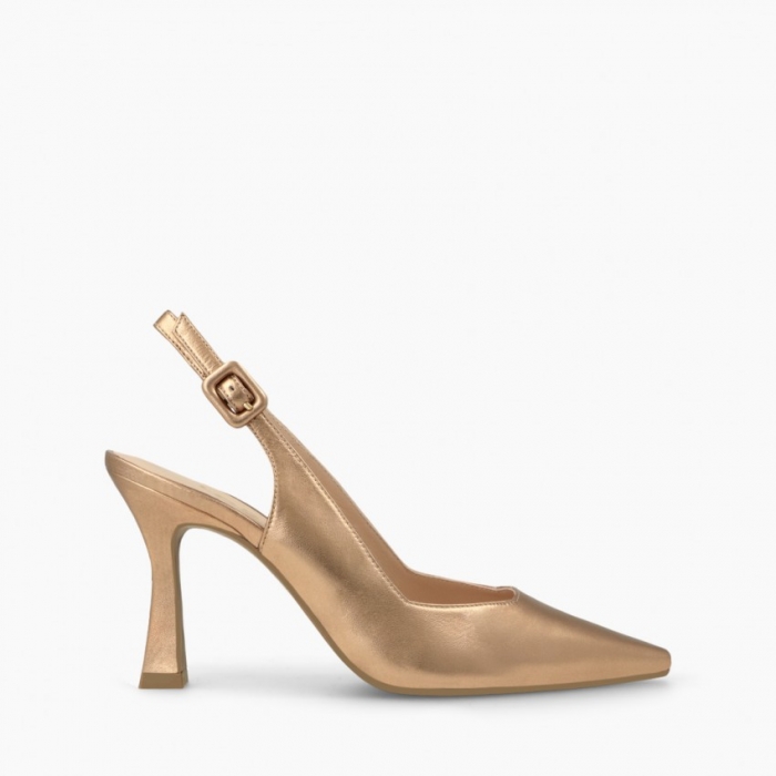 LODI MUJER ZAPATOS DE SALON DORADOS MODERN