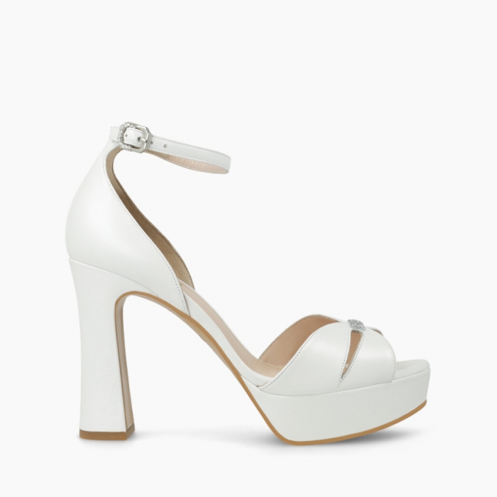 LODI MUJER SANDALIAS DE NOVIA BLANCAS TAMSI-NO