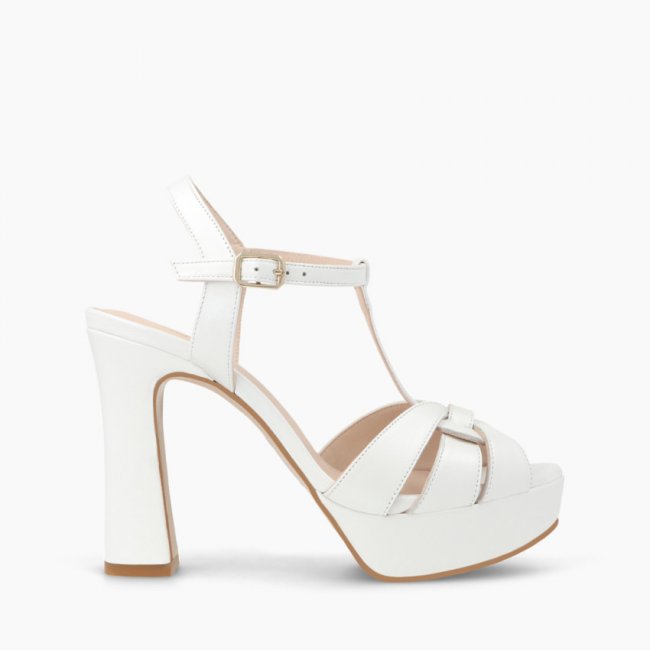 LODI MUJER SANDALIAS DE NOVIA BLANCAS TENAS