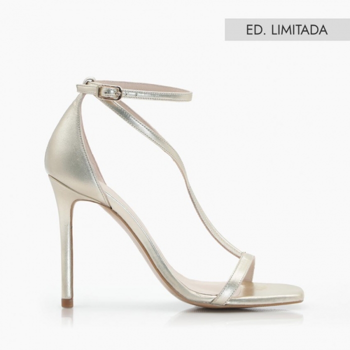 LODI MUJER SANDALIAS DORADAS WALKER