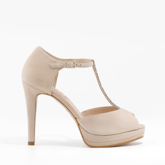 LODI MUJER SANDALIAS DE NOVIA BEIGE PAULI