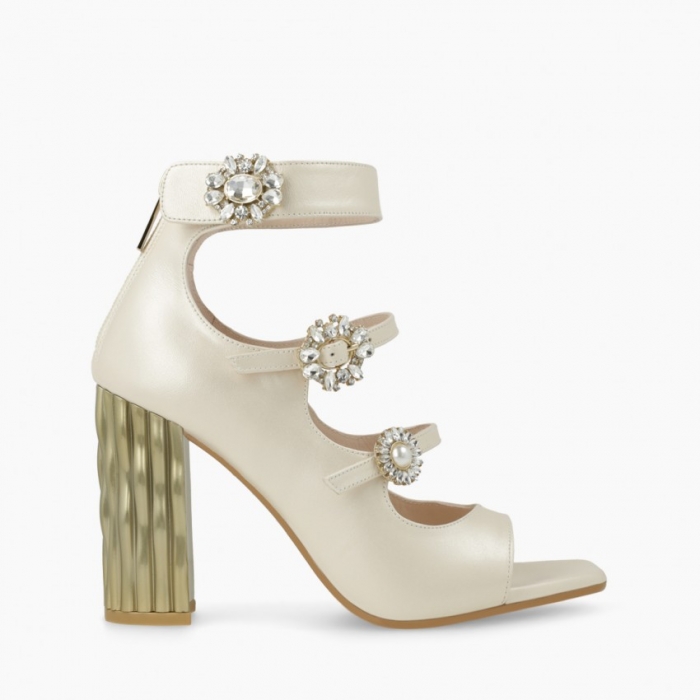 LODI MUJER SANDALIAS DE NOVIA DORADAS WEBCAM