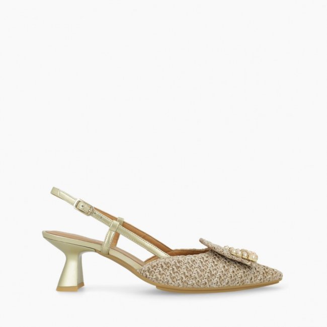 LODI MUJER ZAPATOS DE SALON DORADOS KYOKO