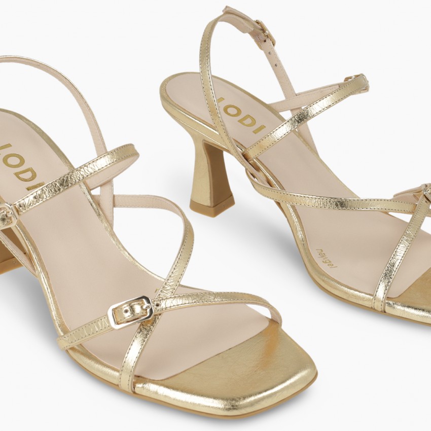 LODI MUJER SANDALIAS DORADAS LASON