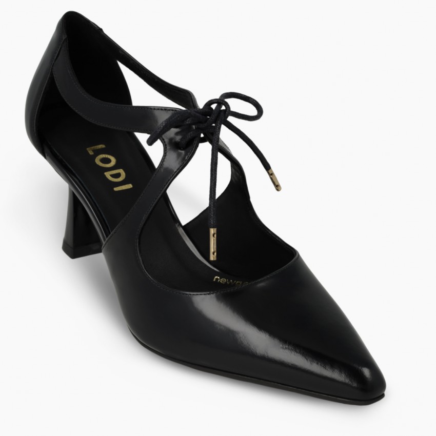 LODI MUJER ZAPATOS DE SALON NEGROS GINOL-PI