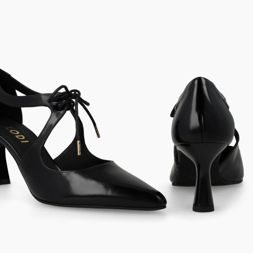 LODI MUJER ZAPATOS DE SALON NEGROS GINOL-PI