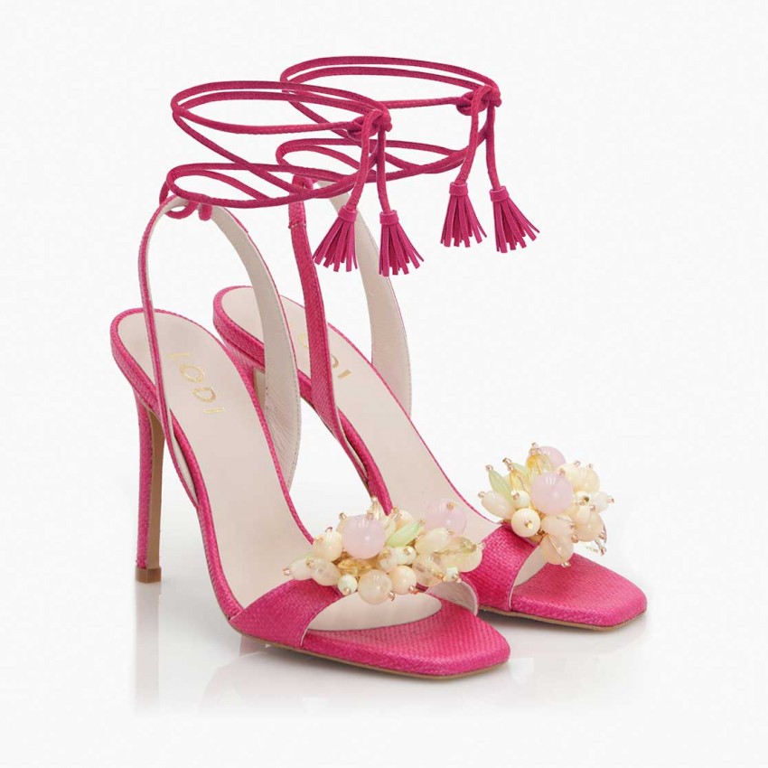 LODI MUJER SANDALIAS RAFIA ROSA WESORI