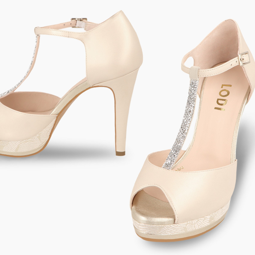 LODI MUJER SANDALIAS DE NOVIA DORADAS PAULI