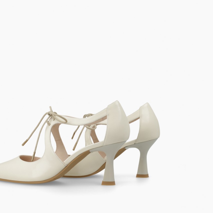 LODI MUJER ZAPATOS DE SALON BLANCOS GINOL-PI