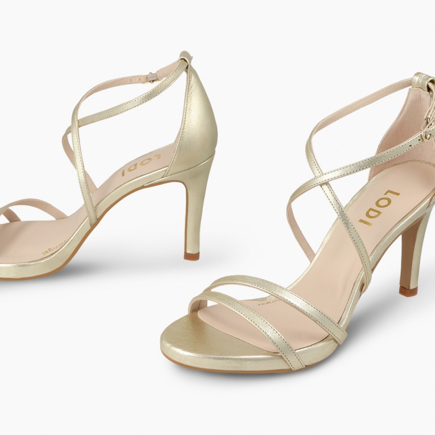 LODI MUJER SANDALIAS DORADAS INRIKO-X