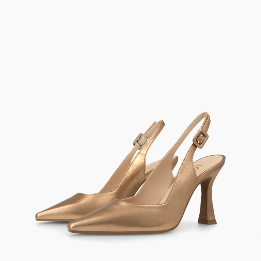 LODI MUJER ZAPATOS DE SALON DORADOS MODERN