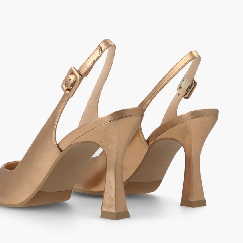 LODI MUJER ZAPATOS DE SALON DORADOS MODERN