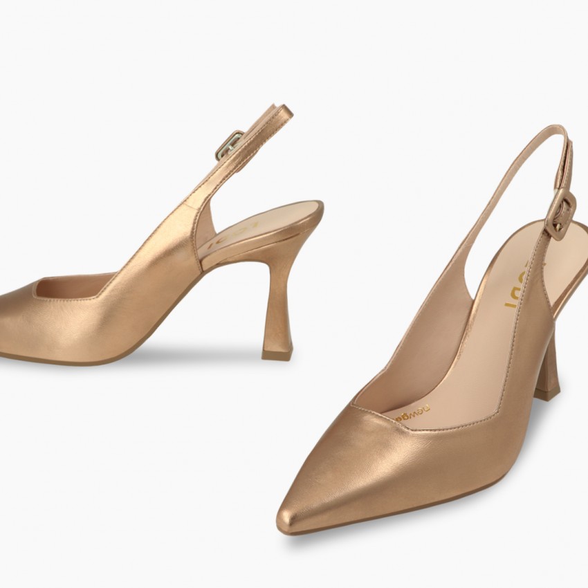 LODI MUJER ZAPATOS DE SALON DORADOS MODERN