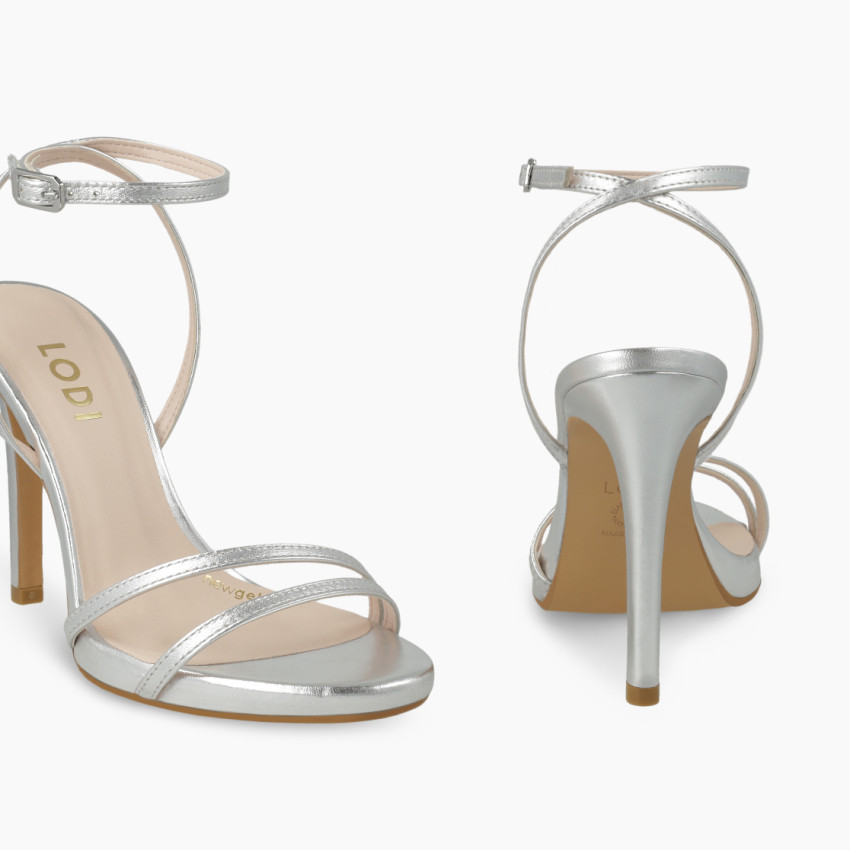 LODI MUJER SANDALIAS PLATEADAS YERIL