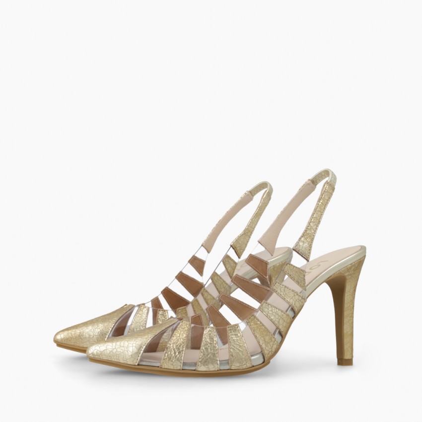 LODI MUJER ZAPATOS DE SALON DORADOS RUAR