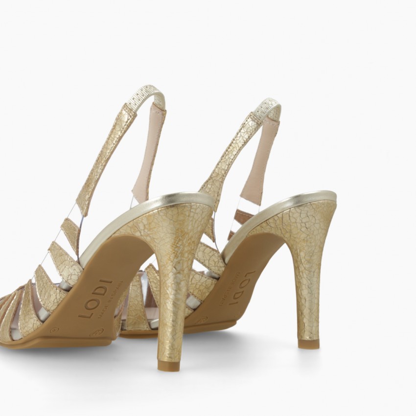 LODI MUJER ZAPATOS DE SALON DORADOS RUAR
