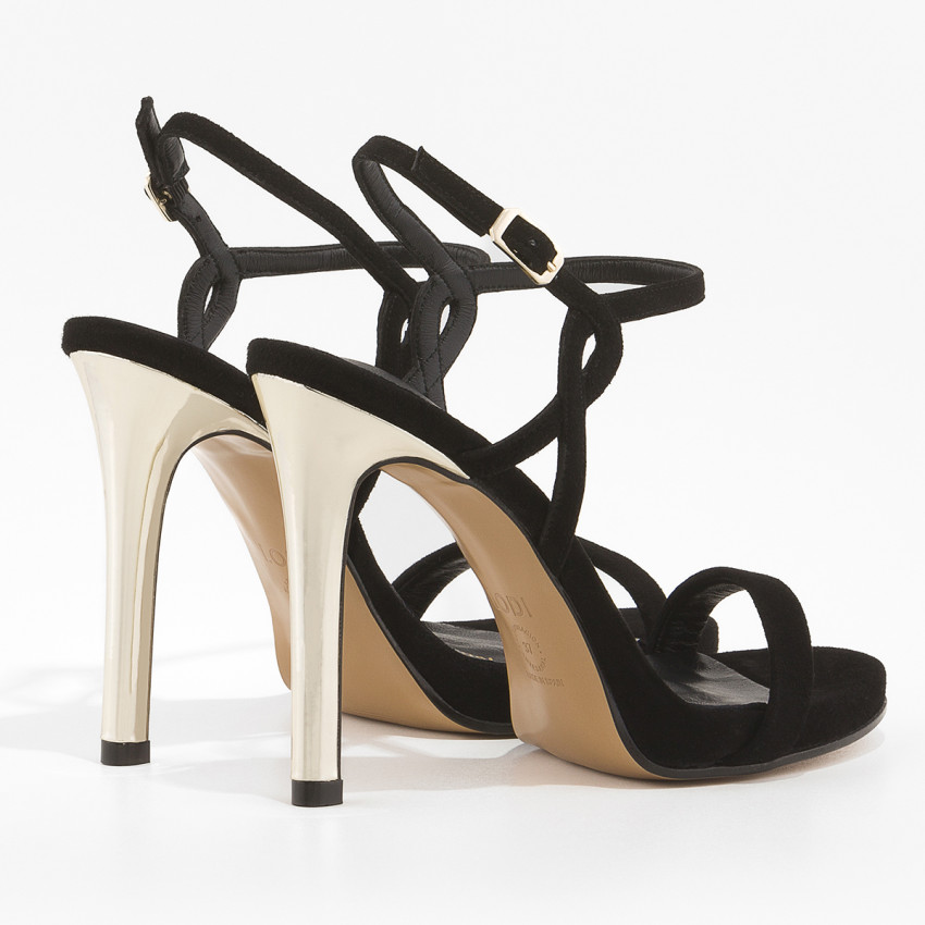 LODI MUJER SANDALIAS NEGRAS CANNES