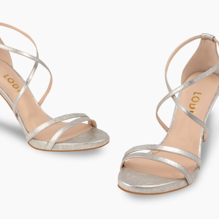 LODI MUJER SANDALIAS PLATEADAS INRIKO-X