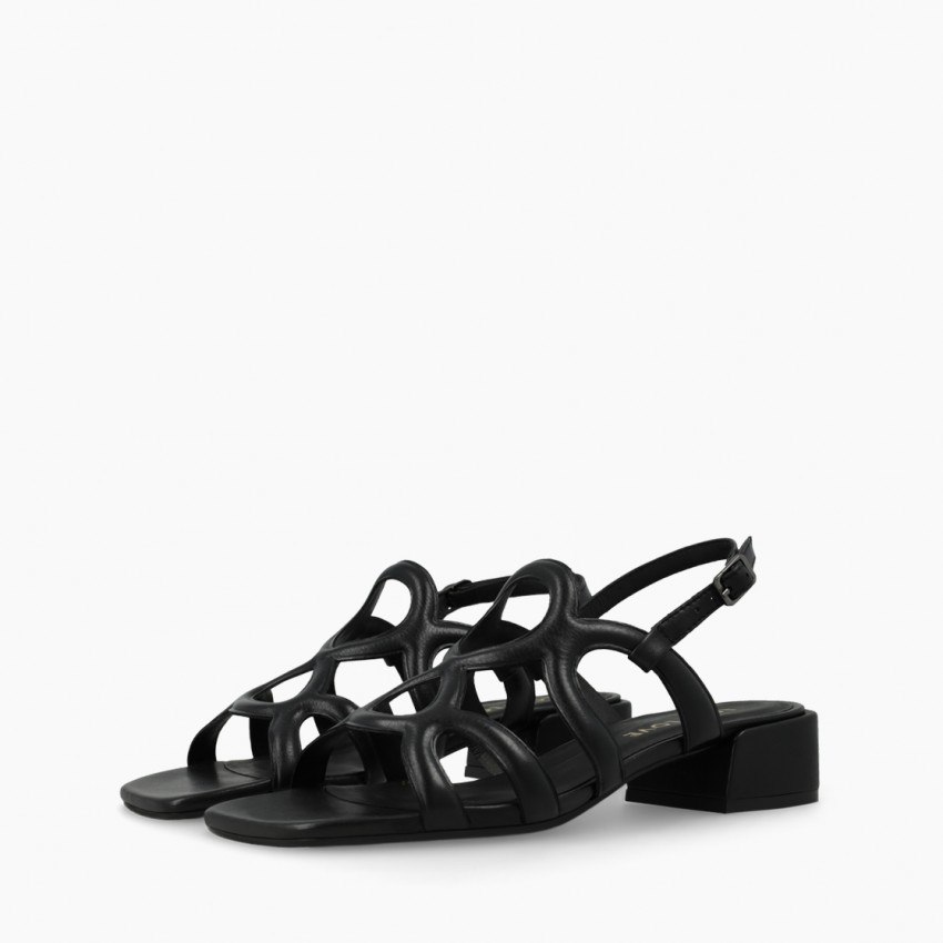 LODI MUJER SANDALIAS NEGRAS KON5355