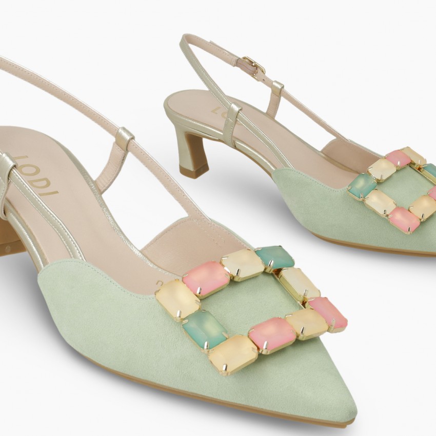 LODI MUJER ZAPATOS DE SALON VERDES CHIMANE