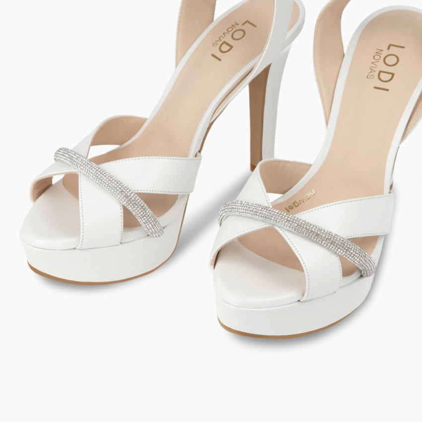LODI MUJER SANDALIAS DE NOVIA BLANCAS TAINOA