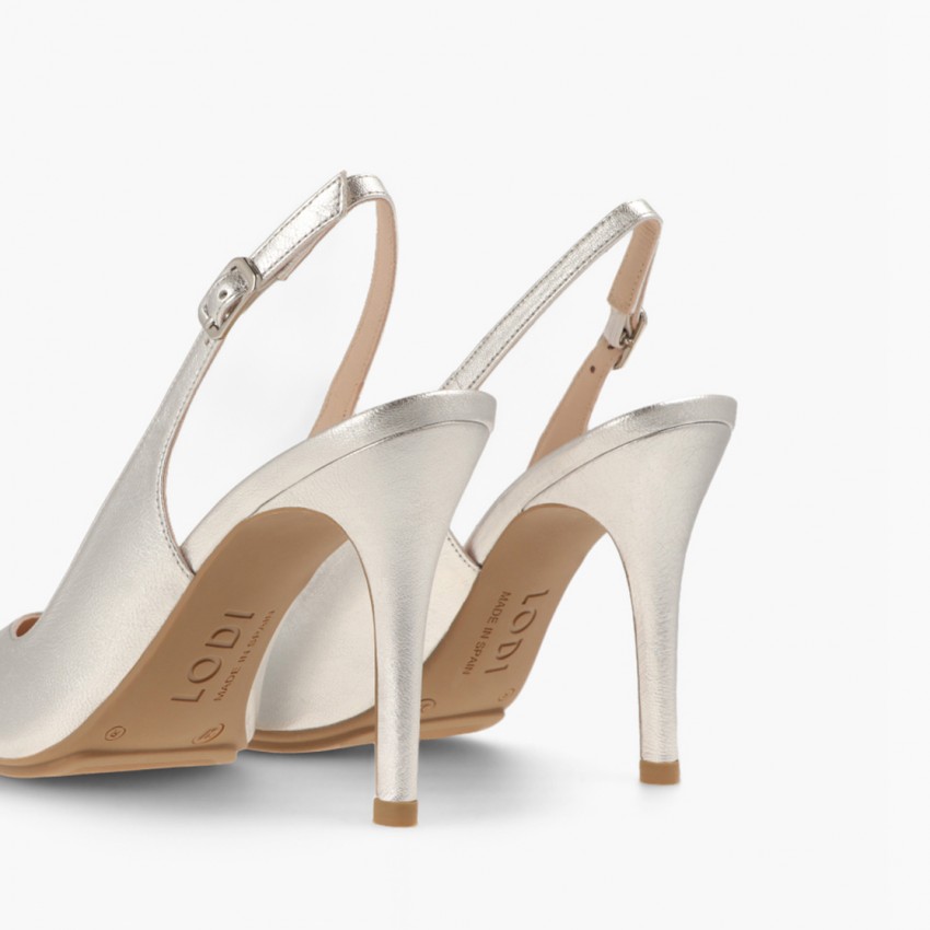 LODI MUJER ZAPATOS DE SALON PLATEADOS RAIANE-GO