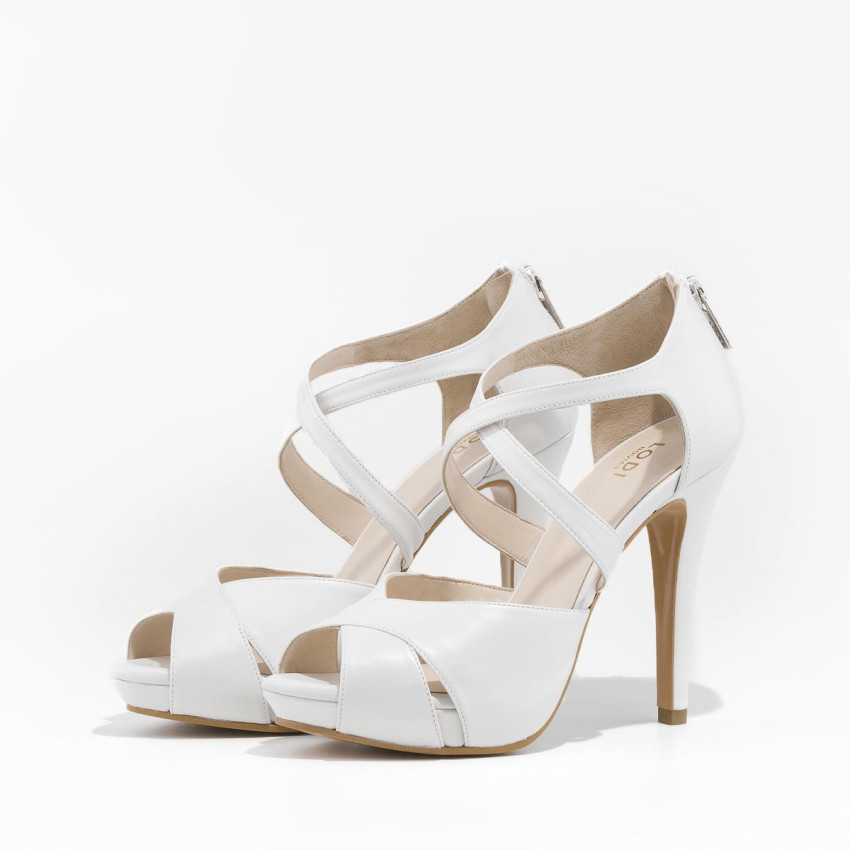 LODI MUJER SANDALIAS DE NOVIA BLANCAS GOYA