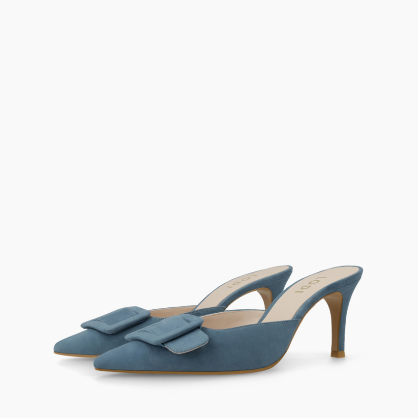 LODI MUJER MULES AZULES ELIAN