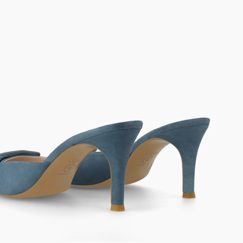 LODI MUJER MULES AZULES ELIAN