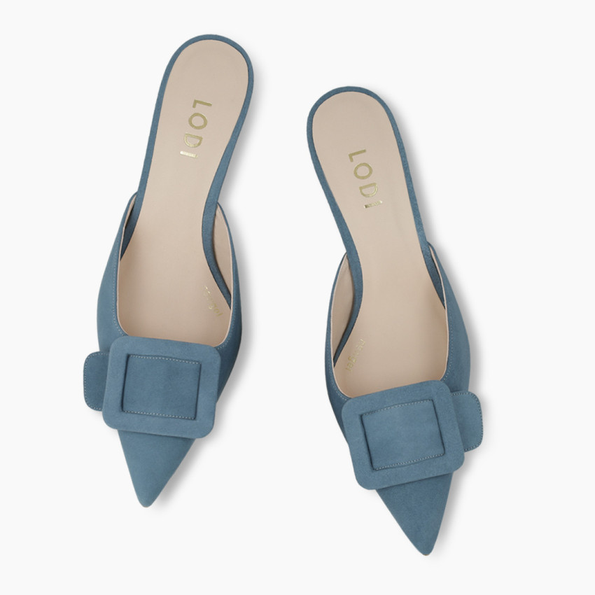 LODI MUJER MULES AZULES ELIAN