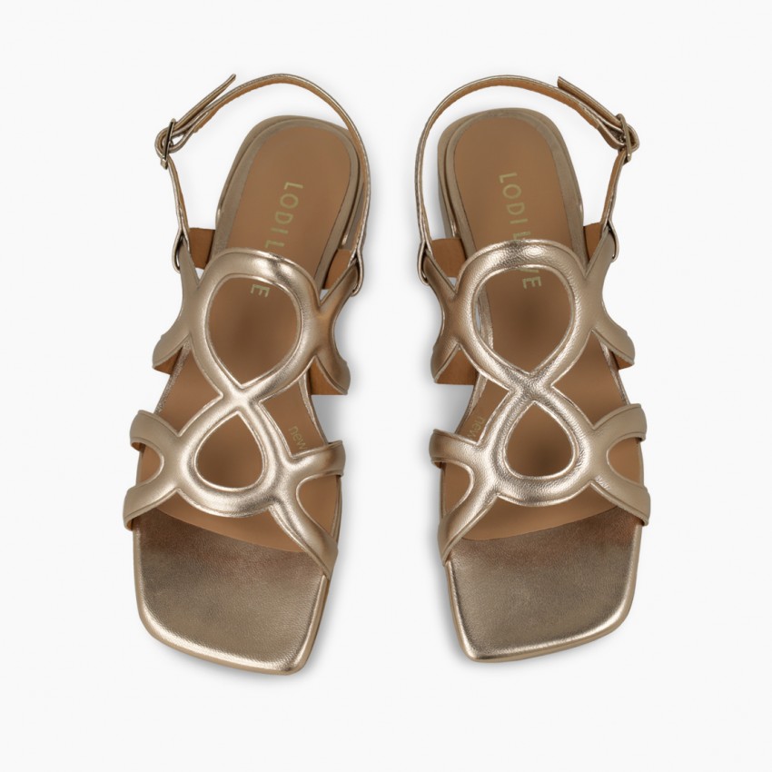 LODI MUJER SANDALIAS DORADAS KON5355