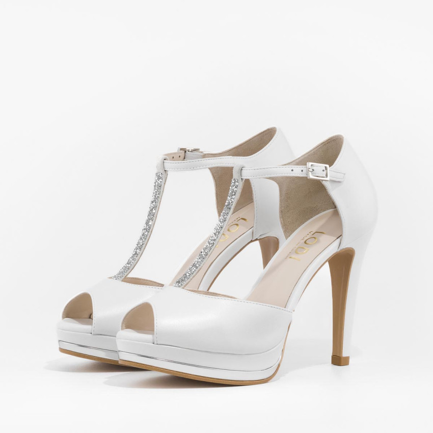 LODI MUJER SANDALIAS DE NOVIA BLANCAS PAULI