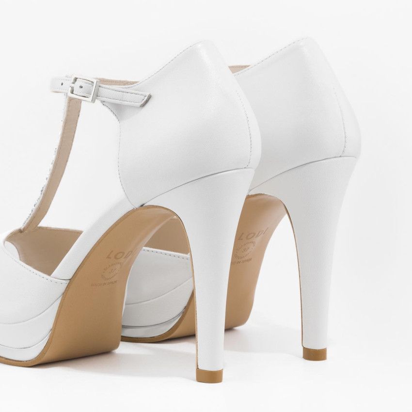 LODI MUJER SANDALIAS DE NOVIA BLANCAS PAULI