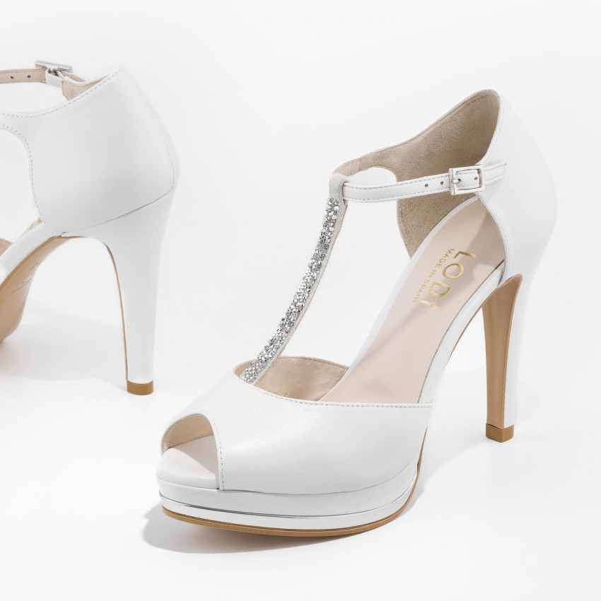 LODI MUJER SANDALIAS DE NOVIA BLANCAS PAULI