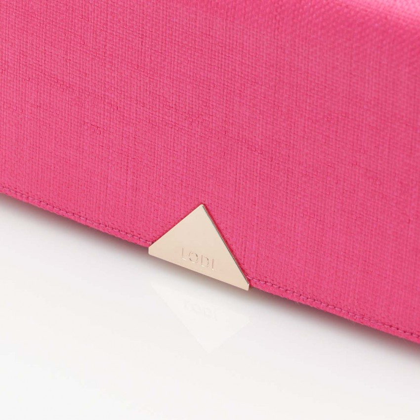 LODI MUJER BOLSO RAFIA ROSA SIENA