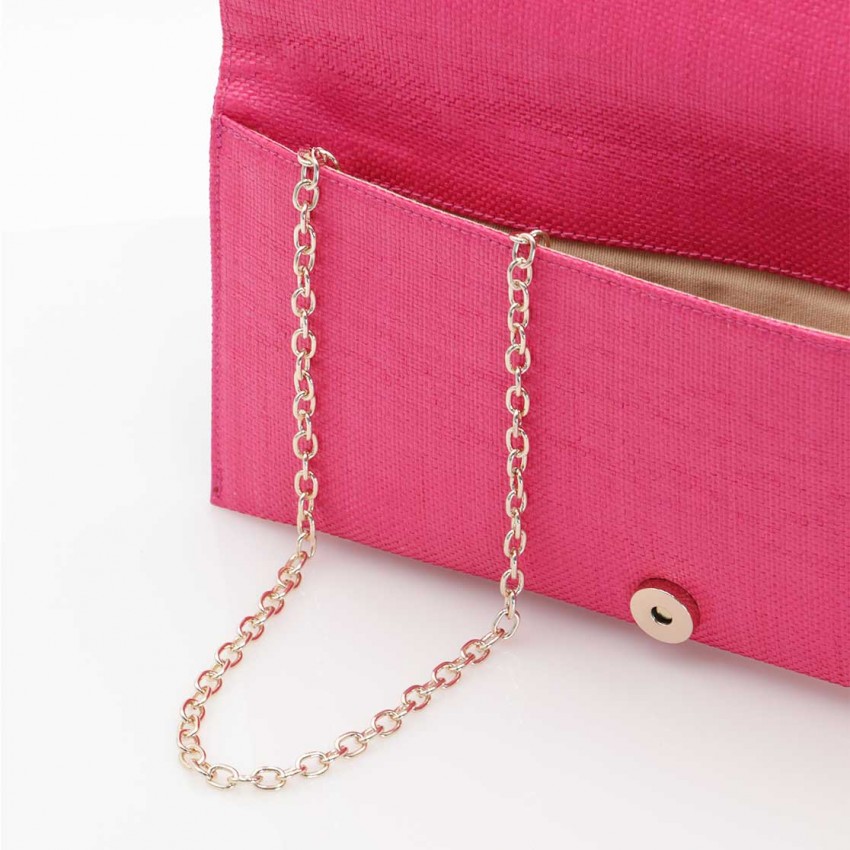 LODI MUJER BOLSO RAFIA ROSA SIENA