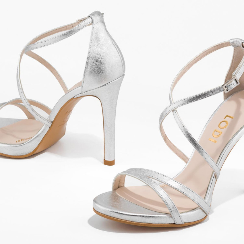 LODI MUJER SANDALIAS PLATEADAS YURIKO-X