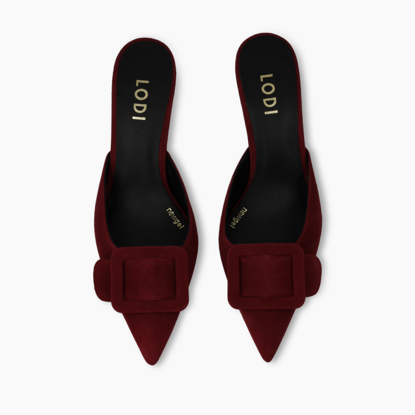 LODI MUJER MULES BURDEOS ELIAN