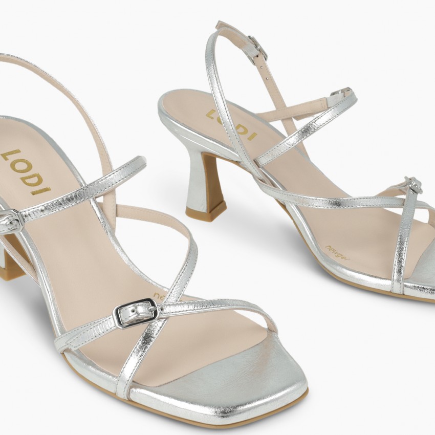 LODI MUJER SANDALIAS PLATEADAS LASON