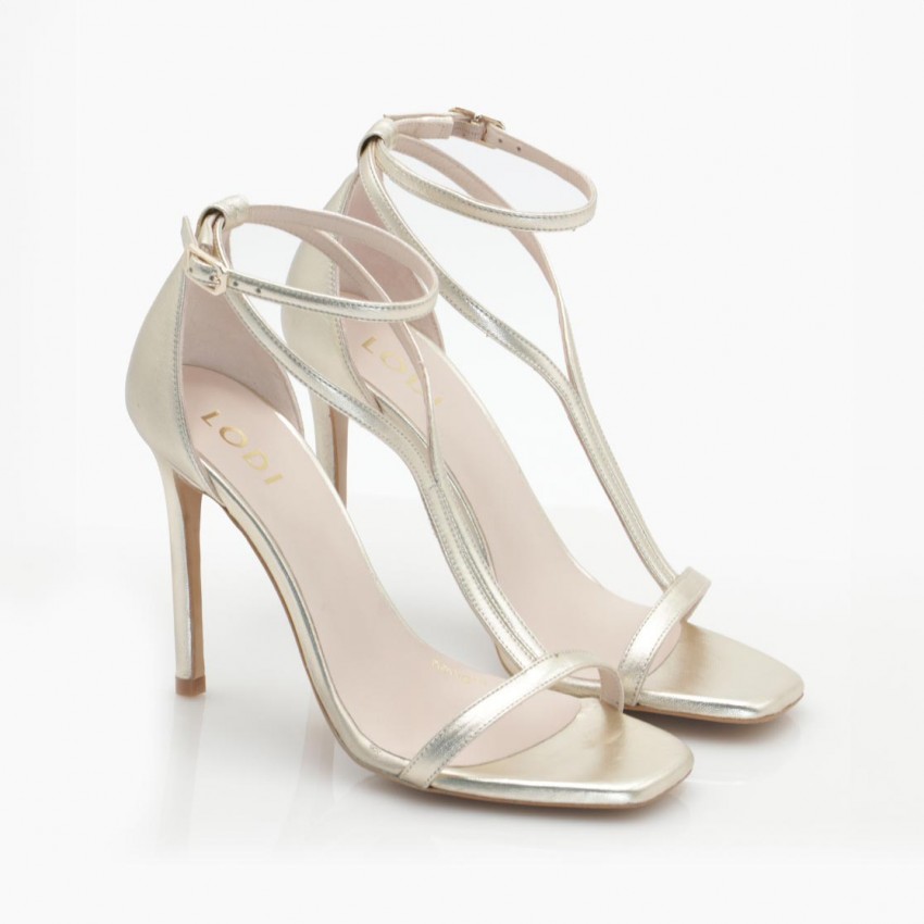 LODI MUJER SANDALIAS DORADAS WALKER