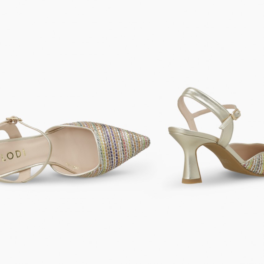 LODI MUJER ZAPATOS DE SALON MULTICOLOR DORADOS GELIA-TE