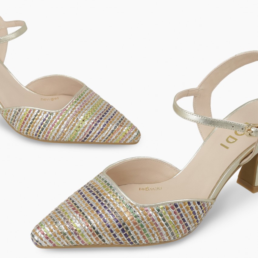LODI MUJER ZAPATOS DE SALON MULTICOLOR DORADOS GELIA-TE