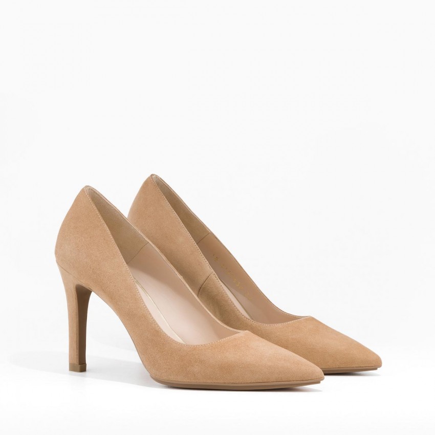 LODI MUJER ZAPATOS DE SALON BEIGE ANTE RACHEL-TP