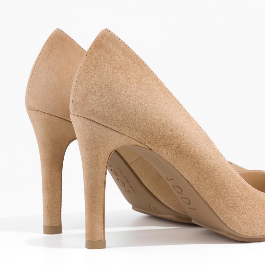 LODI MUJER ZAPATOS DE SALON BEIGE ANTE RACHEL-TP