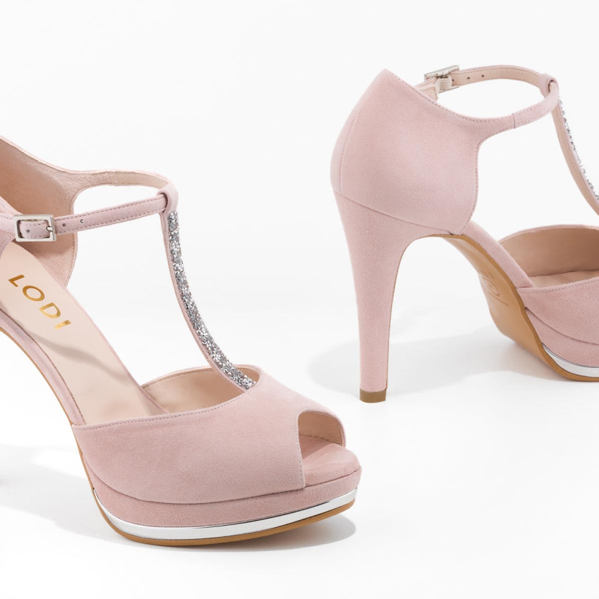 LODI MUJER SANDALIAS DE NOVIA ROSAS PAULI