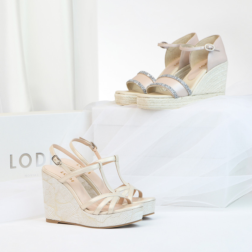 LODI MUJER SANDALIAS DE NOVIA DORADAS YOSHIO
