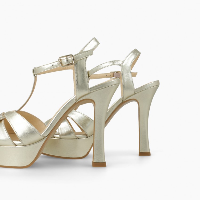 LODI MUJER SANDALIAS DORADAS TARAN