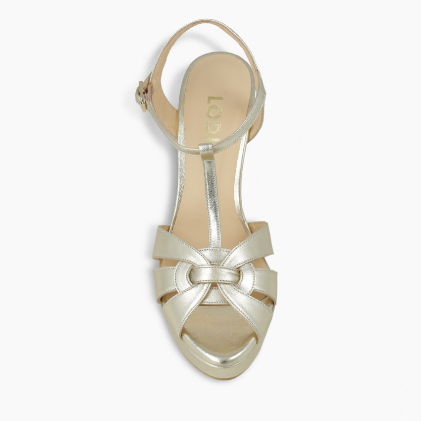 LODI MUJER SANDALIAS DORADAS TARAN